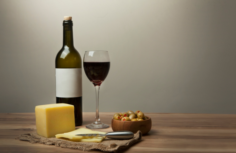 queso y vino